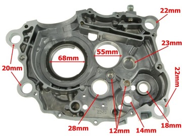 КРЫШКА ПРАВОГО ДВИГАТЕЛЯ QUAD ATV BASHAN EAGLE SHINERAY LONCIN 200cc