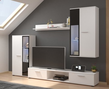 КОМПЛЕКТ МЕБЕЛИ: Oskar СЕКЦИЯ, КОМОД, ШКАФ.