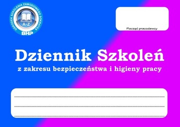 Dziennik szkoleń z zakresu bhp