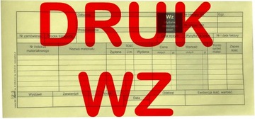 DRUK WZ - WYDANIE NA ZEWNĄTRZ 1/3 A4 - WIELOKOPIA