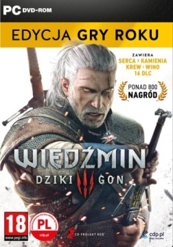 WIEDŹMIN 3 DZIKI GON EDYCJA GRY ROKU PL PC NOWA