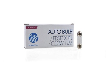 ŻARÓWKI SV8.5 12V C10W RURKA T11x36mm Z43 10szt