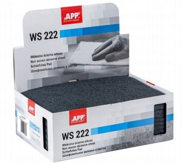 APP Włóknina ścierna / Matująca w arkuszach 150 mm x 230 mm | SZARA