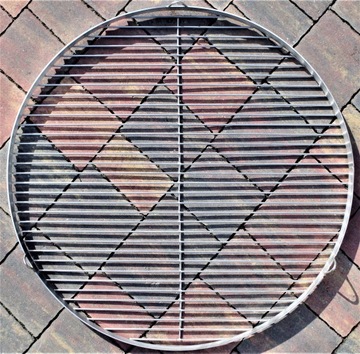 РЕШЕТКА-ГРИЛЬ КРУГЛЫЙ ПОДВЕСНОЙ НЕРЖАВЕЮЩИЙ 80 PL