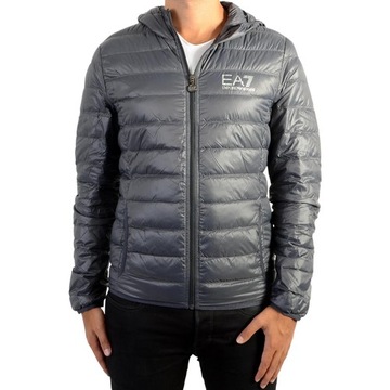 EA7 EMPORIO ARMANI KURTKA PUCHOWA GRAFIT L