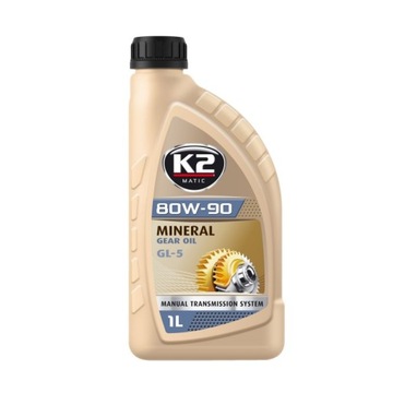 K2 OLEJ PRZEKŁADNIOWY 80W90 GL-5 1L DO SKRZYŃ