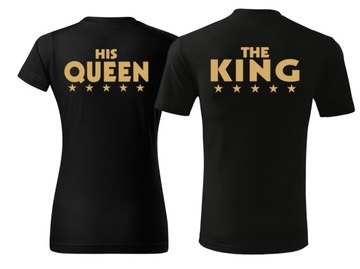 Koszulki dla par zakochanych KING QUEEN Bonnie i C