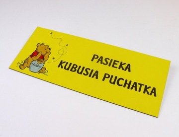 tabliczka informacyjna szyld z logo 25x10 nadrukUV