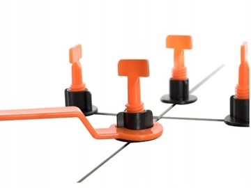 200 зажимов для системы выравнивания плитки + 4 ключа, 400 крестовин