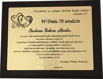 Dyplom PAMIĄTKA BABCIA DZIADEK URODZINY imieniny