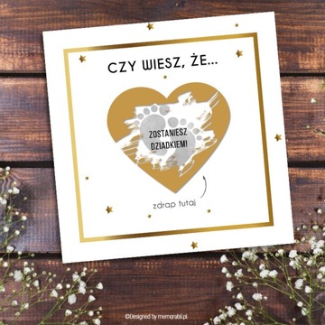 Скретч-карта - Я беременна, ты будешь бабушкой.