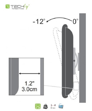 НАСТЕННЫЙ КРОНШТЕЙН ДЛЯ ЖК-дисплея 13–30 дюймов