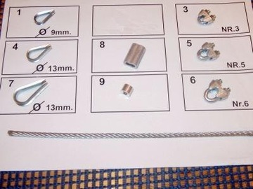 Зажимы для кабеля диаметром 5 мм. (514)