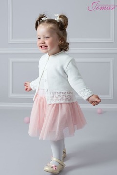 152 JOMAR ажурный белый свитер для причастия