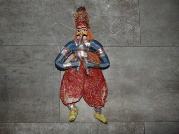 Marionetka z Radżastanu z teatru Kathputli,wys.40