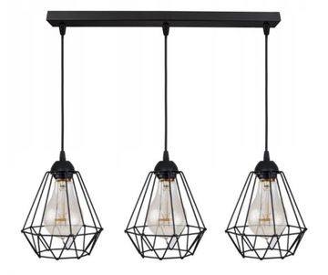 LAMPA WISZĄCA SUFITOWA ŻYRANDOL PLAFON EDISON LED