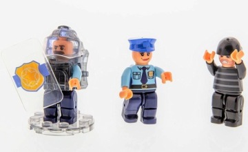 MOBILE POLICE UNIT Laser Pegs LED bricks!