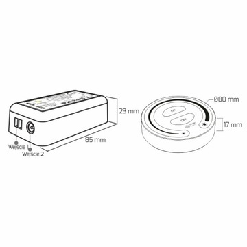 Комплект SELI, радиочастотный контроллер с дистанционным управлением, WHITE TOUCH DIMMER, беспроводной
