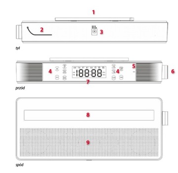 РАДИО FERGUSON CUCINA - FM под шкафом с Bluetooth
