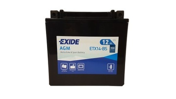 AKUMULATOR EXIDE MOTOCYKLOWY ETX14-BS/YTX14-BS