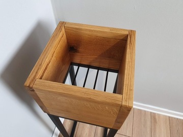 Промышленная подставка для цветов LOFT дуб XS FLOWER 24 XS