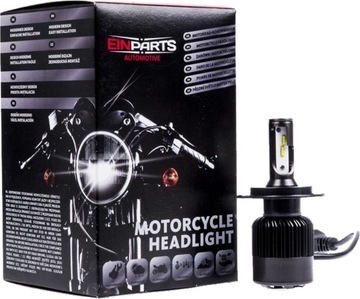 MOCNA Żarówka LED H4 MOTOCYKL WENTYLATOR FlipChip
