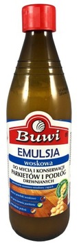 Emulsja woskowa Płyn Buwi 0,44l mycie i konserwacja podłóg drewnianych