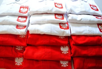 Футболка-поло POLAND FAN EAGLE с вышивкой