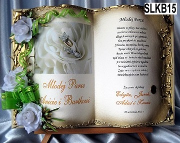 Prezent ślubny,życzenia,Pamiątka ślubu,kartki CUDO