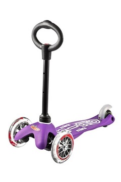 Микро - Самокат трехколесный детский Mini 3в1 Deluxe Фиолетовый