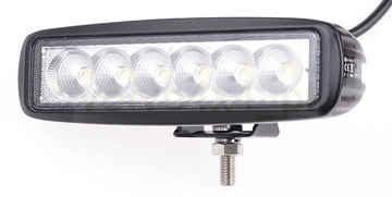 LAMPA COFANIA BOCZNA ROBOCZA LED 18W 12V 24V 4x4