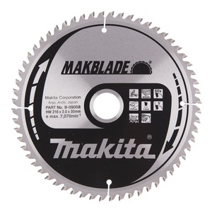 TARCZA TNĄCA MAKBLADE 216X30MM; 60Z B-09058