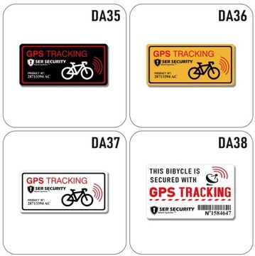 GPS-СИГНАЛИЗАЦИЯ СЛЕЖЕНИЯ MTB DA36 предупреждающая наклейка