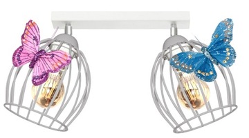 Lampa sufitowa MOTYLEK OWAL 2 NA PRZEGUBIE kolory