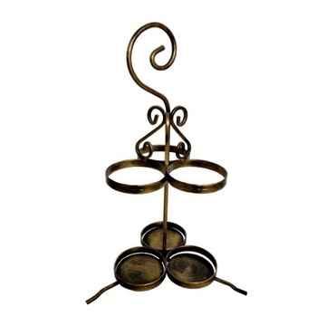 METALOWY STOJAK NA 3 BUTELKI - BUTELKOWIEC - WINO