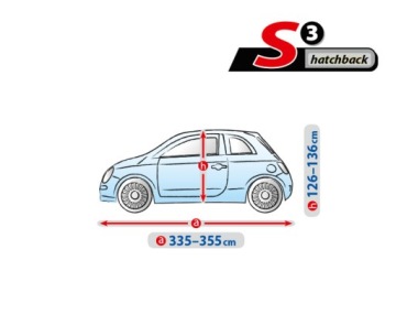 Чехол CHEVROLET, CITROEN, DAEWOO, FIAT, HYUNDAI, KIA, OPEL 335-355 см. S3