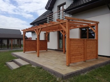 Pergola, терраса, терраса кровля, пергола, беседка