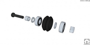 Комплект: Комплект двойных V-образных колес