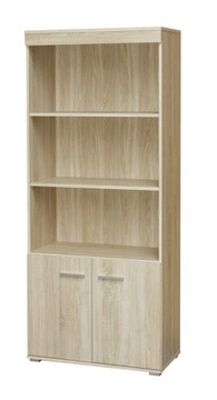 M-18 REGAŁ BIBLIOTECZKA Z DRZWIAMI dąb sonoma 80cm