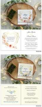 Приглашения на гражданскую свадьбу в геометрическом стиле бохо!