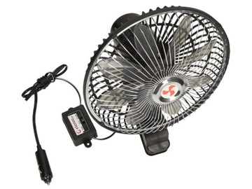 ПОВОРОТНЫЙ ВЕНТИЛЯТОР 2x10 СМ 24 В/8 Вт ДВОЙНЫЕ ВЕНТИЛЯТОРЫ ДЛЯ АВТОБУСОВ И ГРУЗОВИКОВ МДП