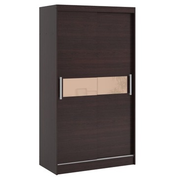 Szafa przesuwna KENT 120 wenge SZKŁO 12 kolorów