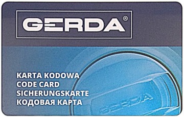 wkładka GERDA Pro System 30/30G z gałką