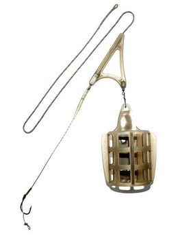 Koszyk na grunt 40g, przypon włosowy i leadcore