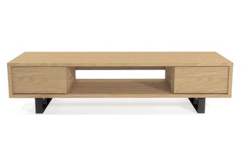 СОВРЕМЕННЫЙ ДУБОВЫЙ ШКАФ ДЛЯ ТЕЛЕВИЗОРА В ГОСТИНОЙ