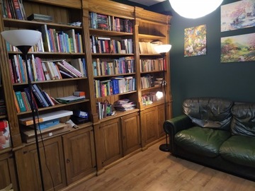 Drewniana Biblioteka,Regał na Książki- Pojemny