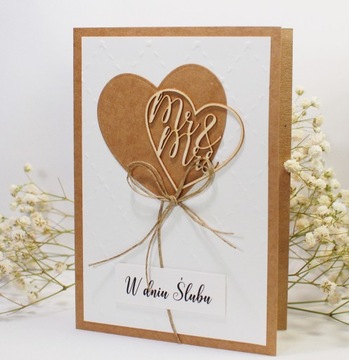 СВАДЕБНАЯ ОТКРЫТКА, ручная работа