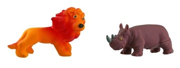 ДИКИЕ ЖИВОТНЫЕ ЛЕВ СЛОН ЗЕБРА ТИГР 6 ШТ. 37Z