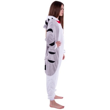 Серый CAT Chi PAJAMA Женский и мужской маскарадный костюм кигуруми, костюм XL 175-182 см