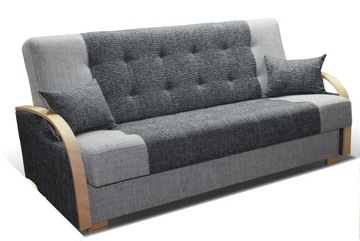 KANAPA rozkładana podłokietniki Tapczan sofa 212cm